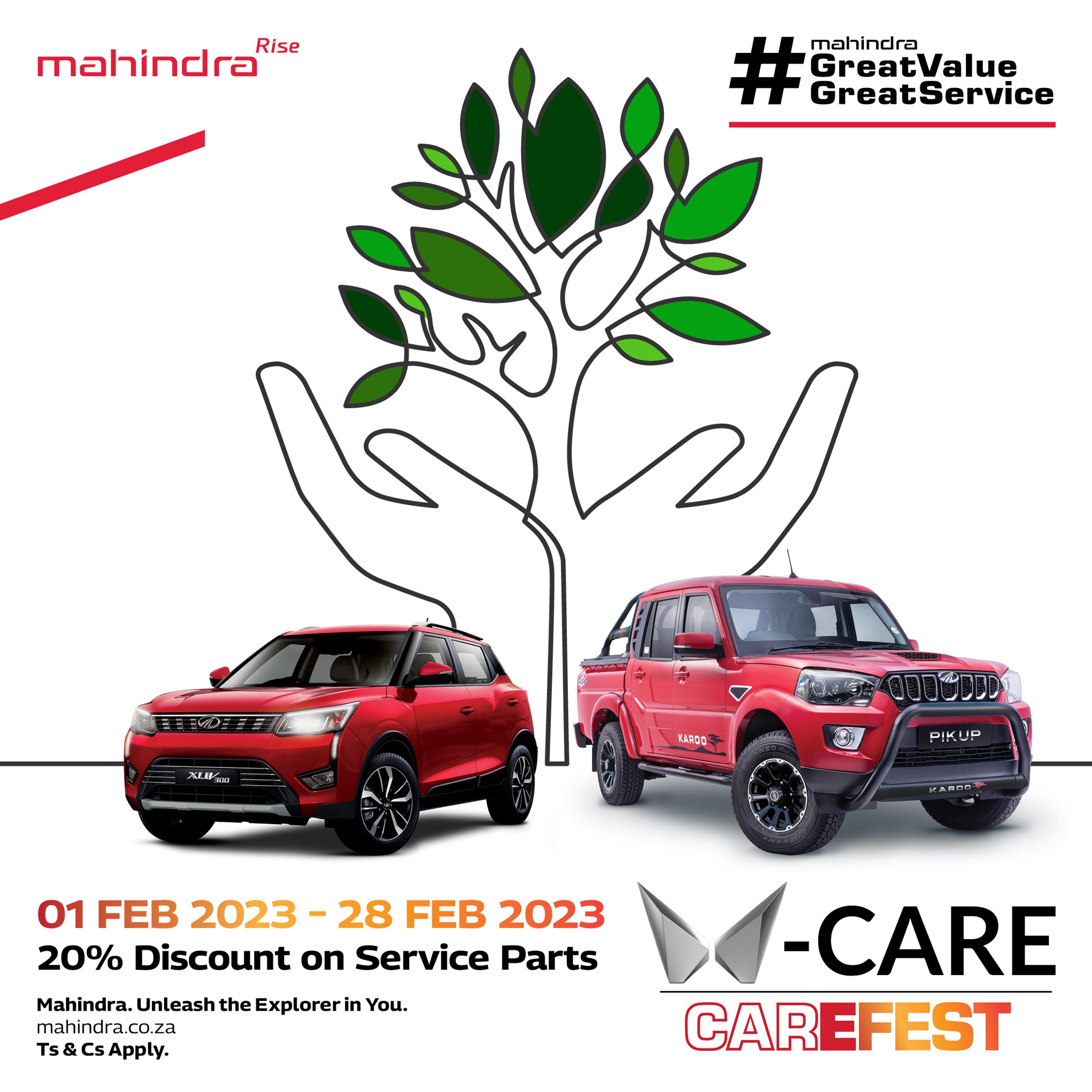 Mahindra dotes on customers with M-Care CareFest for Sale in South Africa